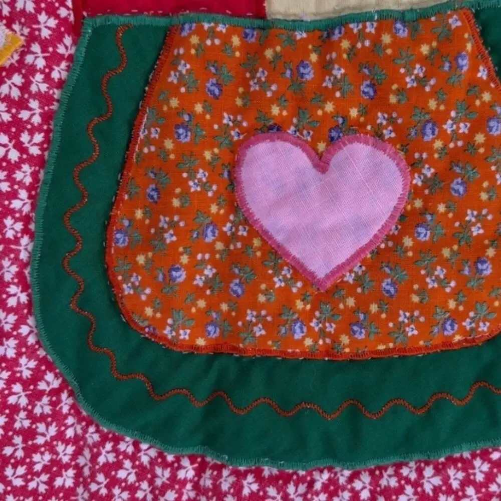 ROCKING HORSE Vintage Children’s Primary Color Small Quilt